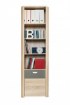 Forte Вузька книжкова шафа з тумбою Yoop, дуб «Сонома»/сірий, YPR71-Q41 - Home Club
