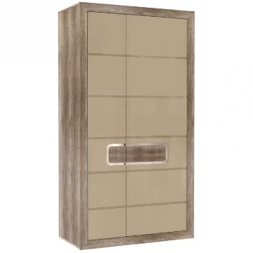 Forte Шафа 110 см Tiziano, дуб античний/бежевий глянцевий, TZS721R-P82 - Home Club