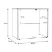 Forte Білий письмовий стіл 80x50 см, DBBB111-120 - Home Club, зображення 6