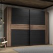 Forte Розсувна шафа 270 см Bellevue, дуб благородний/дуб чорний, BLQS128E1-N09 - Home Club