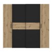 Forte Шафа 200 см Narago Дуб Artisan/Чорний, KLTS62322-M108 - Home Club, зображення 2