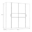 Forte Шафа 200 см Narago Дуб Artisan/Чорний, KLTS62322-M108 - Home Club, зображення 6