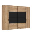 Forte Шафа 270 см Dalate Дуб Катанія/Чорний, DQLS82411-M267 - Home Club, зображення 4