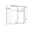 Forte Шафа 270 см Dalate Дуб Катанія/Чорний, DQLS82411-M267 - Home Club, зображення 8