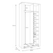 Forte Шафа для одягу L, BHLS923-M482 - Home Club, зображення 10