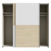 Forte Розсувна шафа 200 см Schach&amp;matt Білий/Дуб Пуччіні, SHMS32231-M870 - Home Club, зображення 3