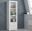 Forte Вузька шафа з висувними ящиками Snow, біла, SNWR72-C50 - Home Club