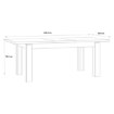 Forte Розкладний стіл 160x90 см Kaszimiro, дуб Waterford/чорний, TBLT7016-M465 - Home Club, зображення 8