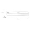 Forte Настінна полиця 160 см Penkridge Secret Grey/Шляхетний дуб, BHLB01-M848 - Home Club, зображення 5
