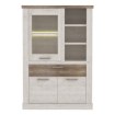 Forte Вітрина 110 см із шухлядою Duro, біла сосна/старовинний дуб, DURV521L-T75 - Home Club, зображення 3