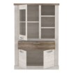 Forte Вітрина 110 см із шухлядою Duro, біла сосна/старовинний дуб, DURV521L-T75 - Home Club, зображення 5
