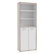 Forte Напіво відкрита шафа 85 см Keflavik, білий/дуб Artisan, KFLR821-C881 - Home Club, зображення 4