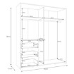 Forte Шафа для одягу, W2QS8233S-D78 - Home Club, зображення 13