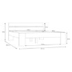 Forte Двоспальне ліжко 160x200 см Ingalill, пісочний, DRFL1162-U60 - Home Club, зображення 4