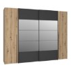Forte Шафа 270 см Narago Дуб Artisan/Чорний, RXGS82511-M108 - Home Club, зображення 4