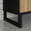 Forte Шафа для взуття 150 см із шухлядами Quayle Чорна/Дуб Mauvella, QXLK221L-M733 - Home Club, зображення 6
