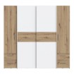 Forte Шафа 200 см з висувними ящиками Narago, дуб Artisan/білий, KLTS62324-C830 - Home Club, зображення 2