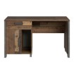 Forte Вінтажний лофт-стіл 130x60 см із шухлядою та шафкою Clif, CLFB211-C546 - Home Club, зображення 2