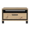 Forte Кавовий столик у стилі лофт з поличкою та шухлядою 80x60 см Trondheim Дуб Artisan/Дуб чорний, TDHT514-C773 - Home Club, зображення 2