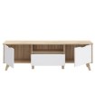 Forte Тв-тумба 180 см Vankka, дубова дошка/білий, VNKT131-L25 - Home Club, зображення 5
