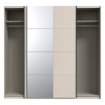 Forte Шкаф-купе с зеркалом 220 см Ingalill, песочный, SHMS92412-U60 - Home Club, изображение 2
