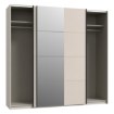 Forte Шкаф-купе с зеркалом 220 см Ingalill, песочный, SHMS92412-U60 - Home Club, изображение 4