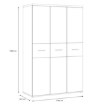 Forte Шафа 120 см Winnie Дуб Artisan/Білий, WNS831-C830 - Home Club, зображення 7
