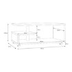 Forte Кофейный столик на колесиках 105x60 см Bailey, дуб Artisan, BL1T01-D78 - Home Club, изображение 5