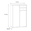 Forte Белый комод 75 см, T2KK20-120 - Home Club, изображение 6