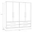 Forte Шафа 210 см із шухлядами, дуб Artisan/білий, MKSS845-C830 - Home Club, зображення 6