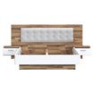 Forte Кровать с тумбочками 180x200 см Modern Way Дуб Клепковый/Белый, MRWL2182-C811 - Home Club, изображение 3