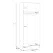 Forte Шафа 80 см Econobox, біла, ECBS822-120 - Home Club, зображення 7