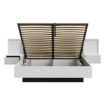 Forte Ліжко з ящиком для речей та тумбочками 180x200 см Nektarius Secret Grey, NKRL2182-M759 - Home Club, зображення 5