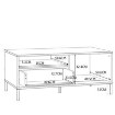 Forte Прямокутний журнальний столик з поличкою та шухлядками 110x60 см Salvatrice, пісочний, CFTT5167-U60 - Home Club, зображення 7