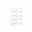 Forte Напівокритий стелаж 95 см Oriental Tree Дуб Bartex/Чорний, HUDR422R-M524 - Home Club, зображення 5