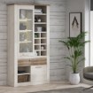 Forte Вітрина 110 см із шухлядою Duro, біла сосна/старовинний дуб, DURV821L-T75 - Home Club