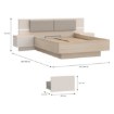 Forte Ліжко з підйомним матрацом, PNPL3142B-Q203 - Home Club, зображення 9