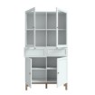Forte Вітрина 100 см із шухлядами Penkridge Secret Grey/Дуб благородний, PKDV721-M848 - Home Club, зображення 7