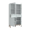 Forte Вітрина 100 см із шухлядами Penkridge Secret Grey/Дуб благородний, PKDV721-M848 - Home Club, зображення 8