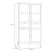Forte Вітрина 100 см із шухлядами Penkridge Secret Grey/Дуб благородний, PKDV721-M848 - Home Club, зображення 9