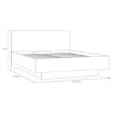 Forte Двоспальне ліжко 160x200 см з ящиком для речей Orkney, дуб Mauvella, OKYL1162-D108 - Home Club, зображення 8
