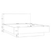Forte Двоспальне ліжко 160x200 см з ящиком для речей Orkney, дуб Mauvella, OKYL1162-D108 - Home Club, зображення 9