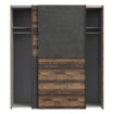 Forte Розсувна шафа 170 см Dederik Old – Wood Vintage/Бетон, W3NS822X1-C754 - Home Club, зображення 3