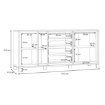 Forte Комод, TDHK242L-C773 - Home Club, зображення 7