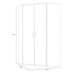 Forte Большой угловой шкаф 120x120 см Econobox 2, дуб Mauvella, ECBS924-D108 - Home Club, изображение 6