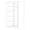 Forte Большой угловой шкаф 120x120 см Econobox 2, дуб Mauvella, ECBS924-D108 - Home Club, изображение 7