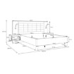 Forte Каркас ліжка + тумбочки, RCQL1164B-C692 - Home Club, зображення 6