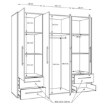 Forte Шафа 210 см із шухлядами, дуб «Сонома»/білий, MKSS841-Q36 - Home Club, зображення 7