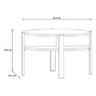Forte Круглий журнальний столик 75x75 см Tobago, дуб Artisan, CFTT5024-D78 - Home Club, зображення 3