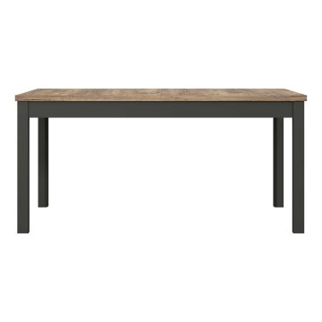 Forte Розкладний стіл 160x90 см Jokkaz, дуб «Флагстафф»/чорний, TBLT7029-M559 - Home Club